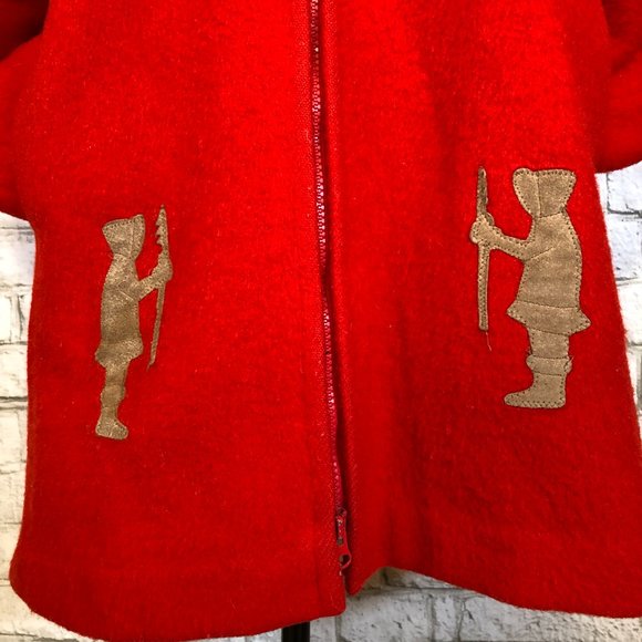 Red vintage wool coat - Picture 5 of 10